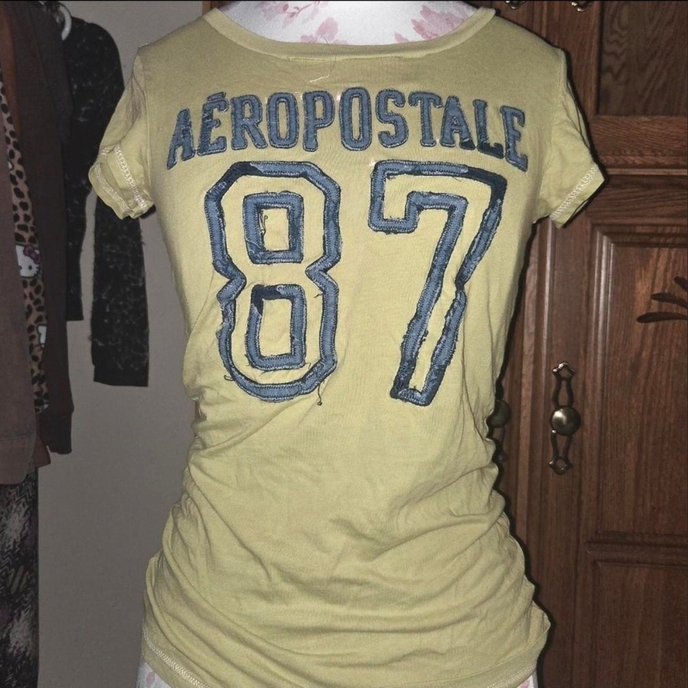Aeropostale Vintage Khaki Green Top